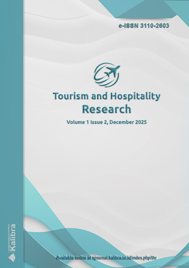 					View Vol. 1 No. 2 (2025): Tourism and Hospitality Research, December 2025
				