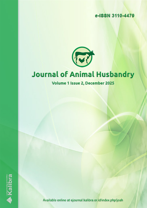 					View Vol. 1 No. 2: Journal of Animal Husbandry, December 2025
				
